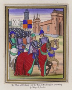 Der Herzog von Bretagne und der Graf von Buckingham planen die Belagerung von Nantes von English School