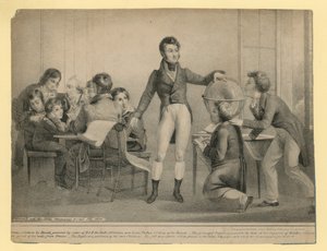 Der Herzog von Orleans in seiner Eigenschaft als Lehrer von English School