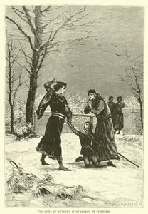 Der Herzog von Rutland wird von Clifford ermordet von English School