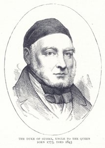 Der Herzog von Sussex, Onkel der Königin, geboren 1773, gestorben 1843 von English School