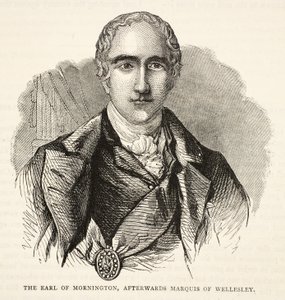 Der Earl of Mornington, später Marquis von Wellesley, Illustration aus Cassells Illustrierter Geschichte Indiens von James Grant, veröffentlicht 1879 von English School