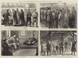 Die orientalische Frage, unser Künstler bei den Türken (Gravur)