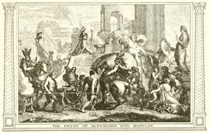 Der Einzug Alexanders in Babylon von English School