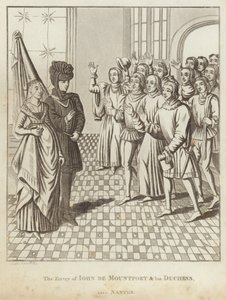 Der Einzug von John de Montfort und seiner Herzogin in Nantes von English School