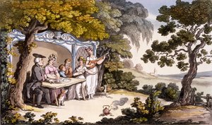 Die reuige Sünderin, aus Ackermanns Repository of Arts, 1817 von English School