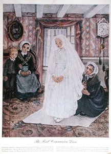 Das Erstkommunionskleid, ca. 1930 von English School