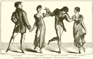 Der erste Quadrille-Tanz bei Almacks von English School