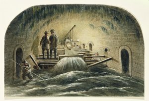 Der Fleet-Abwasserkanal, ca. 1840