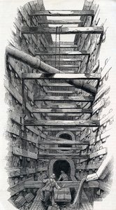 Der Fleet Street Abwasserkanal