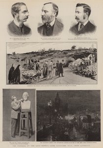 Das Begräbnis des verstorbenen Alfred Lord Tennyson, DCL, Poet Laureate (Gravur) von English School