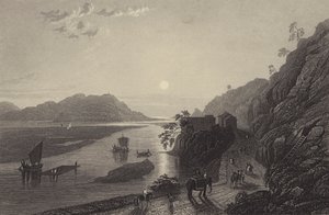 Der Ganges tritt bei Haridwar in die Ebenen ein von English School
