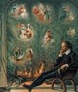 Der Genius von Shakespeare, veröffentlicht 1888 von English School