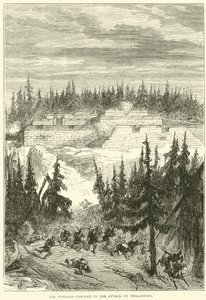 Die Deutschen stoppen den Angriff auf Phalsbourg, 1871 von English School