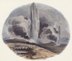 Die Geysire oder kochenden Quellen von Island von English School