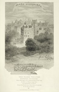 Das Globe Theatre, Bankside, Southwark, nach einer Zeichnung aus Pennants London, erstmals veröffentlicht 1793, graviert von James Stow (ca. 1770-1820), veröffentlicht 1812