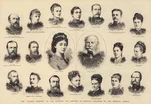 Die "Goldene Hochzeit" des Kaisers und der Kaiserin von Deutschland, Mitglieder der kaiserlichen Familie von English School