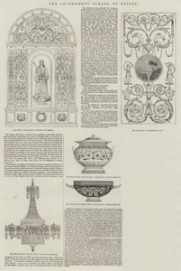 Die Regierungsschule für Design (Stich) von English School