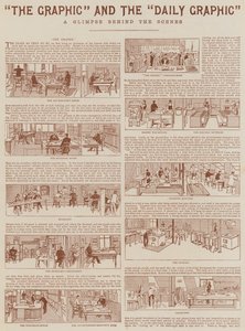 "The Graphic" und "The Daily Graphic" (Gravur) von English School