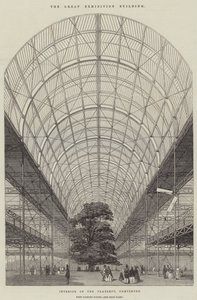 Das Gebäude der Großen Ausstellung (Gravur) von English School