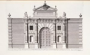Das Große Tor am Burlington House, Piccadilly, aus 