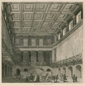 Die Große Halle, Euston Square Bahnhof, London von English School