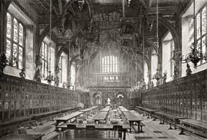 Die große Halle des Middle Temple, aus 