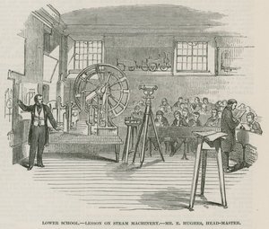Die Greenwich Royal Hospital Schulen; Untere Schule: Unterricht über Dampftechnik von English School