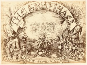 Der Griffinage, der ehrenwerte Newman Strange, Seite aus dem Delhi Sketchbook, 1850-54 von English School