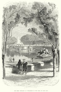 Die hohen Terrassen in Versailles zur Zeit von Ludwig XIV. (Stich) von English School