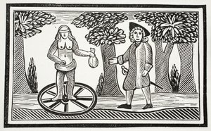 Die Geschichte von Fortunatus, Illustration aus Chap-books of the Eighteenth Century von John Ashton, veröffentlicht 1882
