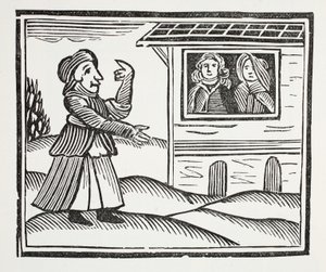 Die Geschichte von Mutter Shipton, Illustration aus Chap-books of the Eighteenth Century von John Ashton, veröffentlicht 1882