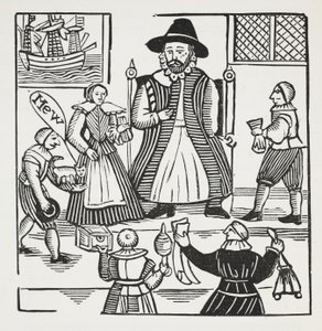 Die Geschichte von Sir Richard Whittington, dreimal Lord Mayor von London, Illustration aus Chap-books des achtzehnten Jahrhunderts von John Ashton, veröffentlicht 1882