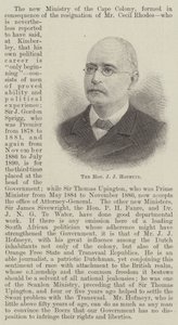 Der ehrenwerte J J Hofmeyr (Gravur) von English School