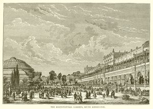 Die Gartenbauausstellung, South Kensington von English School