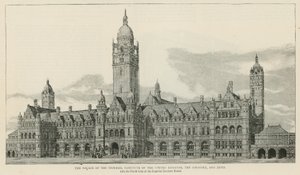Das Imperial Institute: Fassade des Gebäudes auf der Nordseite der Imperial Institute Road von English School