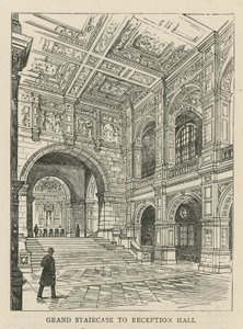 Das Imperial Institute: Große Treppe zur Empfangshalle von English School