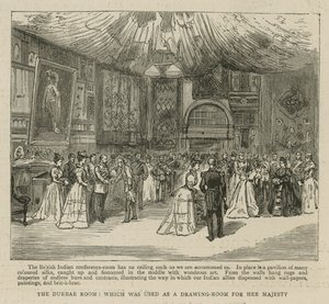 Das Imperial Institute: Der Durbar-Raum, der als Salon für Ihre Majestät genutzt wurde von English School
