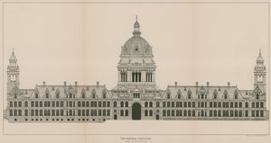 Das Imperial Institute, Entwurf von A W Blomfield von English School