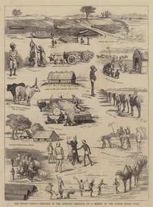 Die indische Hungersnot, Skizzen in den betroffenen Bezirken, von einem Mitglied des Hungersnot-Hilfspersonals von English School