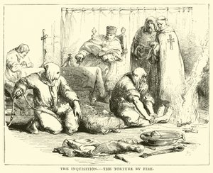 Die Inquisition, die Folter durch Feuer
