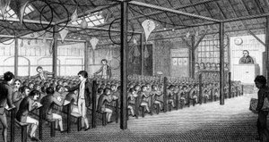 Das Innere der Royal Free School, Borough Road von English School