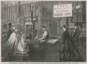 Die Internationale Ausstellung; Besleys Schriftgießmaschine von English School