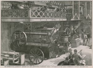 Die Internationale Ausstellung; Ransome und Sims landwirtschaftliche Maschinen von English School