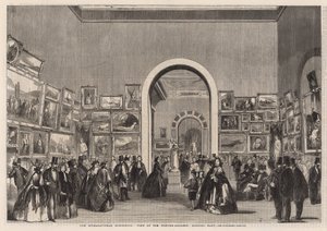 Die Internationale Ausstellung; Blick auf die Gemäldegalerie nach Osten von English School