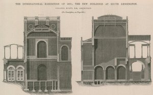 Die Internationale Ausstellung von 1871: Die neuen Gebäude in South Kensington von English School