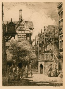 Die Internationale Gesundheitsausstellung in South Kensington: die alte Londoner Straße von English School