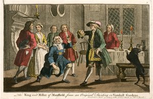 Der König und der Müller von Mansfield, nach einem Originalgemälde in den Vauxhall Gardens