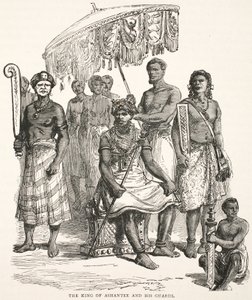 Der König von Ashantee und seine Wachen