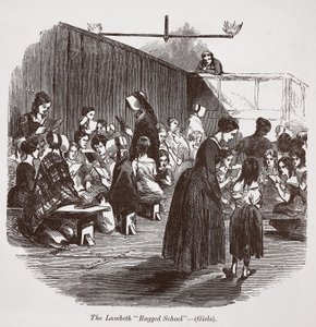 Die Lambeth-Ragged-School (Mädchen) von English School