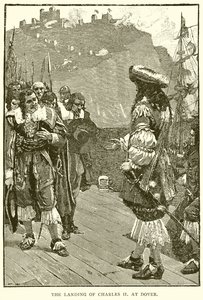 Die Landung von Charles II in Dover von English School